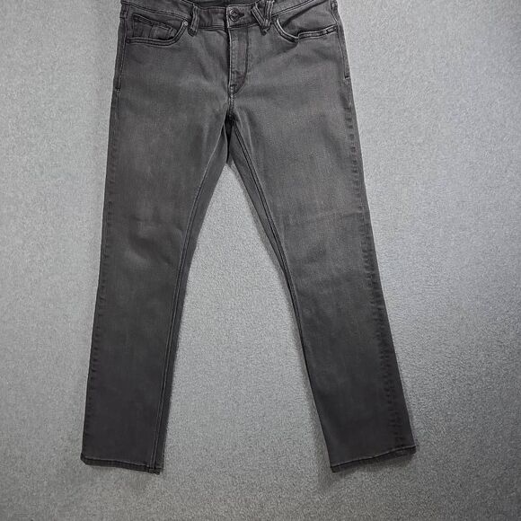Volcom Vorta Jeans Slim Stright 32x30 Black Denim - Picture 1 of 11